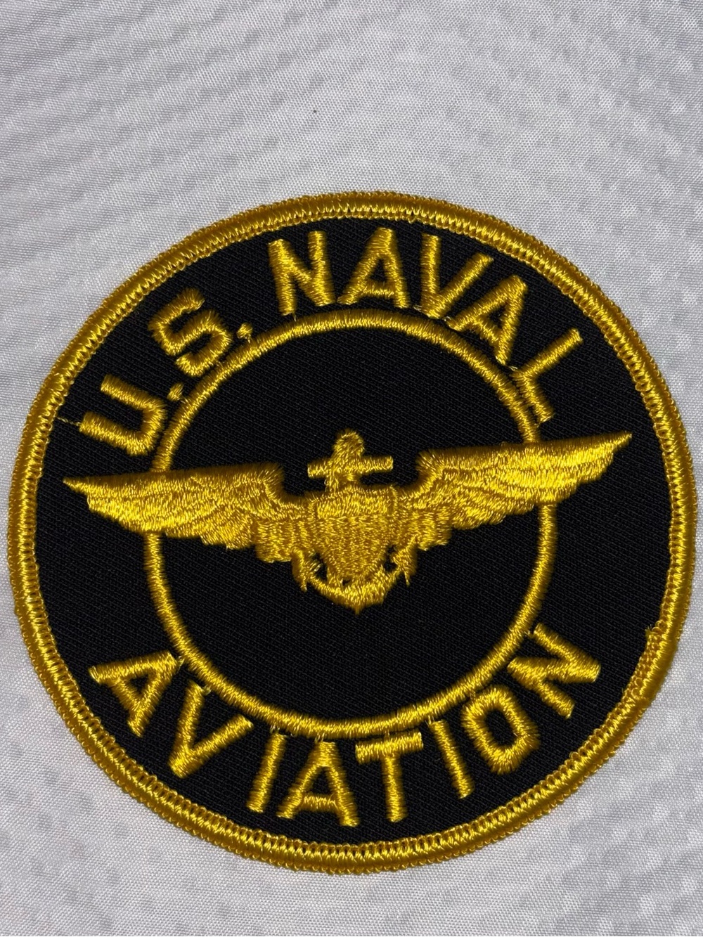 NAVY / AMERICA US NAVAL AVIATION PATCH Black ands Gold